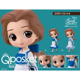 Figurine Q Posket Disney - Belle Country Style Pastel Ver.B 14cm