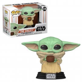 Figurine Star Wars - The Mandalorian - The Child with Cup Pop 10 cm