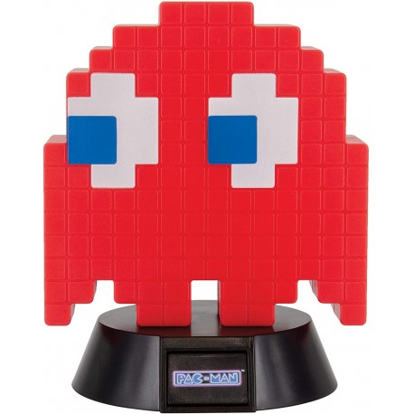 Mini Lampe Pac-Man Fantôme Rouge 10cm