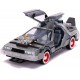 Réplique Retour Vers le Futur 3 - DeLorean Time Machine Hollywood Rides 1/24 métal
