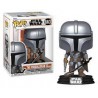 Figurine Star Wars Mandalorian - The Mandalorian With Dark Saber Pop 10cm