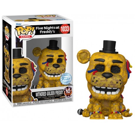 Figurine FNAF - Withered Golden Freedy Pop 10cm