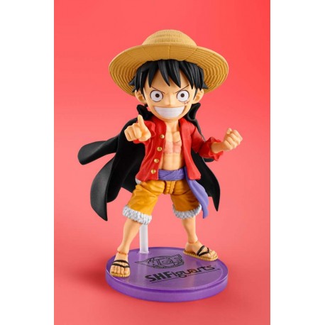 Figurine One Piece - Monkey.D.Luffy World Collectable Figure× S.H.Figuarts 8cm