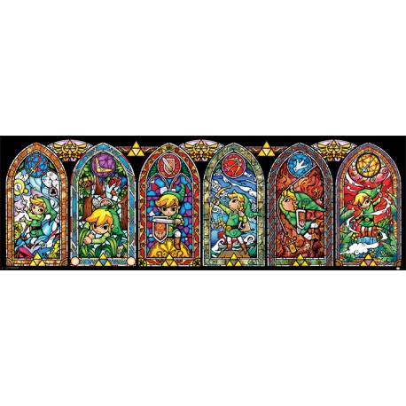 Poster Legend of Zelda Stained Glass 30 x 90 cm